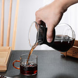 400ml Pour Over Coffee Maker High-Heat Borosilicate Glass with Reusable Stainless Steel Filter