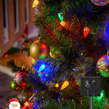 7M Solar Strawberry String Lights Waterproof Christmas LED Holiday Decor - Multicolor