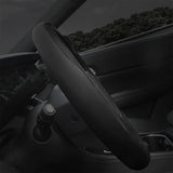 Breathable Microfiber Leather Steering Wheel Cover Style 2