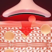 Facial Massager for Face and Neck with LED and Vibration Pink