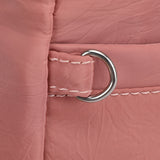 Multi-Pocket Crossbody Bag for Women Water Resisant Shoulder Bag Messenger Bag Casual Nylon Purse Handbag Pink