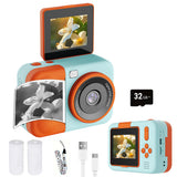 Instant Print Camera S11 48MP with 32GB Card for Boys Girls Blue