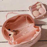 Large Capacity Portable Cosmetic Bag Travel Toiletry Storage Organizer Pink