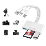 5-in-1 Memory Card Reader USB OTG Adapter SD Card Reader for iPhone iPad