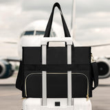 Insulated Lunch Tote Bag with Compartment Perfect for Travel and Leisure Black
