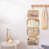 Travel Toiletry Bag with Wet Dry Separation Pocket Multi-Compartment Hanging Makeup Organizer Pink