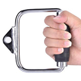 Cable Pulley Attachment D Stirrup Handle with Rubber Grips Gym Accessory