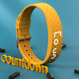 Silent Vibrating Alarm Wristband Smart Wake Up Bracelet with Activity Tracker Yellow
