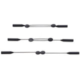 3 PCS Adjustable Black Sports Eyeglass Straps for Men and Women