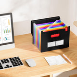 Accordion File Organizer Expanding File Folder Large Capacity Document Storage Style 1