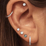 11Pairs Women’s Silver Hoop & Stud Earrings Hypoallergenic