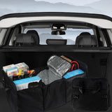 Car Boot Organiser Collapsible Trunk Storage with Aluminum Foil Insulation Compartment