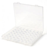 56 Grid Plastic Jewelry and Bead Storage Organizer Box for Crafts