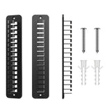 2 Pack Wall Mounted Baseball Cap Hat Rack Organizer for Home Black