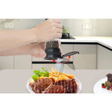 Electric Salt and Pepper Grinder Set with LED Light Rechargeable with Charging Base
