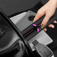 Cordless Hair Straightener Brush Protable Hair Straightening Comb for Home Travel Outdoor Black