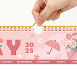 2025 Wall Calendar 18-Month Hanging Calendar with Notes Area for or Home Office