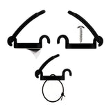 10 Pcs Adhesive Cable Clips Cord Organizer Zip Tie Mount Holder Black