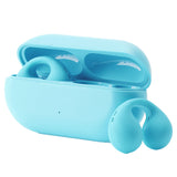 Wireless Bluetooth Headphones Ear Clip Bone Conduction Earphones Sports Earbuds Blue