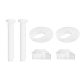Toilet Seat Hinge Bolts Fixing Kit Plastic with Nuts Washers