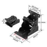 4Pcs 90 Degree Folding Table Leg Brackets Self Lock Foldable Hinge DIY Heavy Load Black