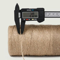 2 Rolls of 200M Jute Twine String for Crafting Gardening Gift Wrapping Macrame DIY Home Decor