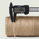 2 Rolls of 200M Jute Twine String for Crafting Gardening Gift Wrapping Macrame DIY Home Decor