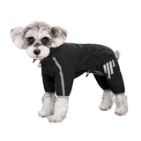 Waterproof Hooded Pet Raincoat with Reflective Stripe for Dogs