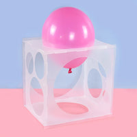 11-Hole Collapsible Plastic Balloon Sizer Box Cube Balloon Size Measurement Tool