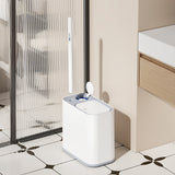 5L Wheeled Bathroom Trash Bin with Toilet Brush 36 Single-Use Heads