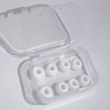 8 Pairs Silicone Ear Tips Compatible With AirPods Pro 1 and 2 Comfortable Replacement Ear Tips White