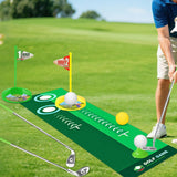 Little One Golf Toy Set with Tiger Ball Returner Clubs and Putter Mat for Indoor & Outdoor Play