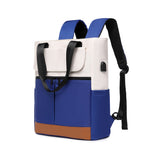 2-in-1 Laptop Tote Backpack Convertible Daypack with USB Charging Port for Work Travel Blue