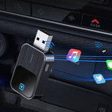 2 in 1 Wireless CarPlay Adapter USB Plug and Play Android Auto Car Dongle Black