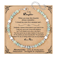 Moonstone & Amazonite Jasper Bracelet for Women – Stainless Steel Jewelry Gift Style 3