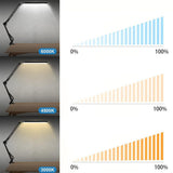 LED Clip On Desk Lamp Adjustable Arm Reading Light