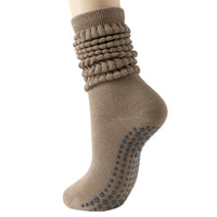 3 Pairs of Non-Slip Grips Yoga Socks Anti-Skid Knee-High Socks for Pilates Barre Dance Style 2