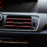 20 PCS Car Interior Air Vent Decorative Trim Strip Universal Fit for All Models Red