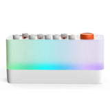 Bluetooth RGB White Noise Speaker DIY Sleep Sound Machine with 8 Nature Sounds and Timer