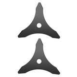 2 PCS 3 Tooth Lawn Mower Brush Cutter Blade with 25.4mm Center Hole