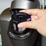4 PCS Refillable Coffee Pods Compatible with Keurig K Cup Machines Black