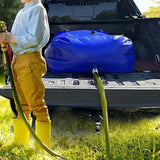 Foldable PVC Water Bag 110L with Faucet and 4 Handles for Camping