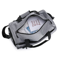 30L Travel Duffel Bag Water-Resistant  Gym Bag with Shoes Compartment