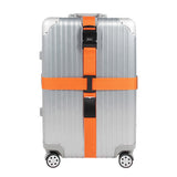 200cm Packing Strap Cross for Suitcase with Combination Security Lock Orange