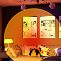 APP Control Sunset Projector Lamp Remote Control RGB LED Sunlight  Lamp 360 Degree Rotation