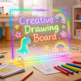 Led Note Board with Colors Drawing Tablet 6 Modes & 8 Colors Light Up Drawing Board
