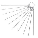 Multiplesize Shower Head Cleaner Tool, Shower Head Cleaning Brushes Set for Bathroom Orange
