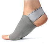 Arch Support Brace Sleeve Foot Wrap for Flat Feet Grey