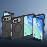 Easy Attached PC TPU Phone Case Compatible With iPhone Duo with Wireless Charging Black