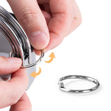 5 PCS Cutter Set Round Cookie Cutters with Handle 5 Pieces Stainless Steel Circle Baking Dough Tools for Cake